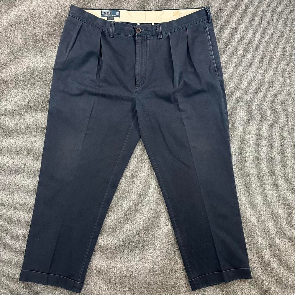 Polo Ralph Lauren Men’s Ethan Pant Vtg 90's Cuffed Pleated Preppy Chinos 40x32